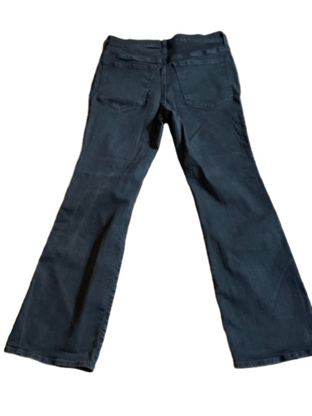 Madewell Kick Out Black Jeans Size 31 Mid Rise Kick Flare Stretch Denim Pants - Picture 7 of 8